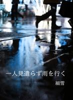 一人見遣らず雨を行く