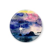 夜空の缶バッジ2