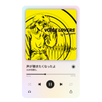 QRコード付アクリルキーホルダー「声を嗜む人たち」