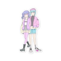 優美と柚綺ステッカー
