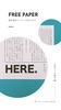無料配布ペーパー「HERE.」
