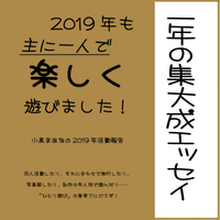 2019年も主に一人で楽しく遊びました!