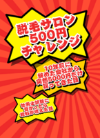 脱毛サロン500円チャレンジ&10年前に辞めた会社から突然5000円だけ戻ってきた話