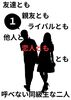友達とも親友ともライバルとも他人とも恋人とも???とも呼べない同級生な二人 第1巻