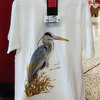 アオサギTシャツ