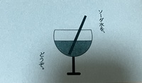 ソーダ水を、どうぞ。