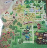 作品世界地図ハンカチ  B