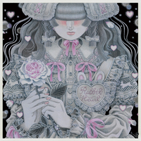 イラストカード「いつかバラ咲く野へ」