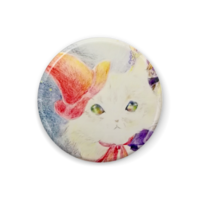 夜空のにゃんこバッジ