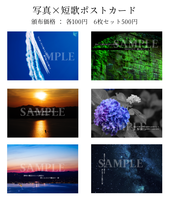 写真×短歌ポストカード