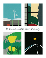 It sounds false but shining.