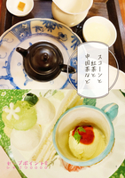スコーンと紅茶と中国茶など