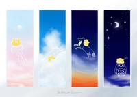 【クリアしおりセット】移りゆく空