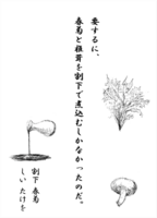 要するに、春菊と椎茸を割下で煮込むしかなかったのだ。