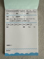 WORKOUT LOGメモ帳