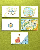 絵はがき5枚組 寺中有希水彩画5枚セット