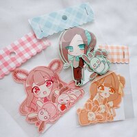 うさくり〜むのフレークシール(全3種)