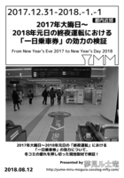 2017年大晦日〜2018年元日の終夜運転における「一日乗車券」の効力の検証
